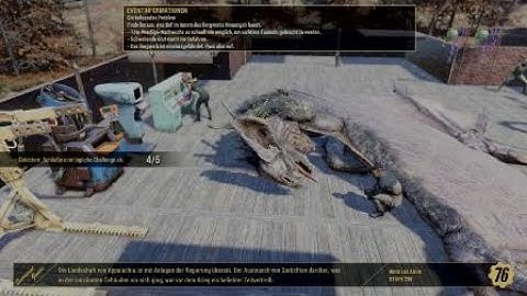 Really Effective Gatling Laser against Wendigo Colossus Boss Event Colossal Problem Fallout 76 PS4