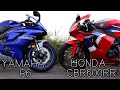 新型CBR600RRとYZF -R6の外観を比較するだけの動画