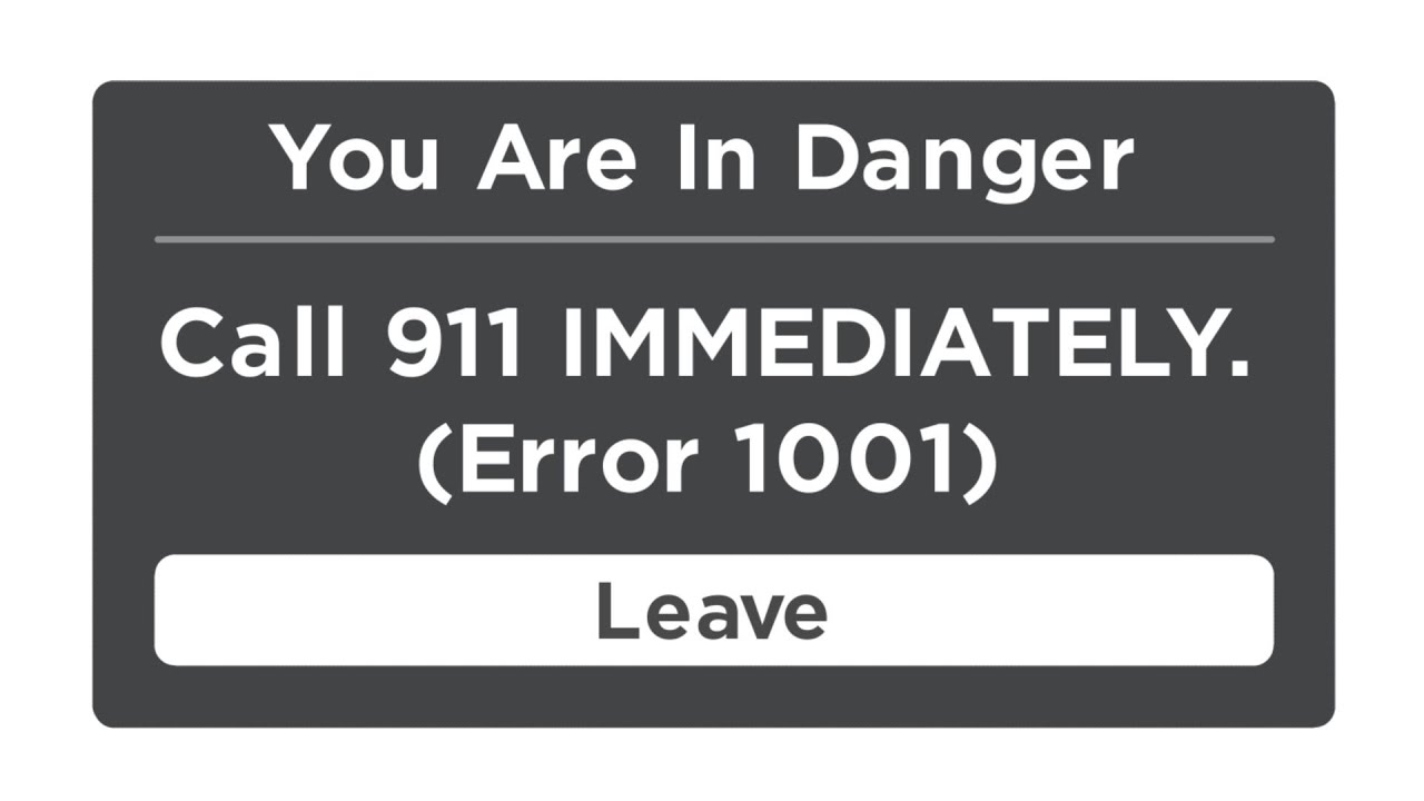 What would you do if you got Error Code 1001 on Roblox? 😱 This is the, Scary Error Screens