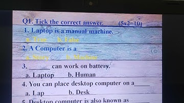 Class-1, Subject- Computer, Video- 7  Ch-1 Revision Test Paper by Mrs.Radhika