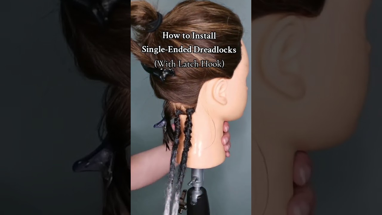 How to install single ended dreadlocks #dreadlocks #dreads #dreadextensions #hairtutorial