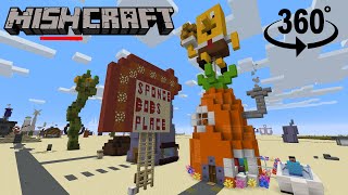 Sponge Bob Patric and Squidward houses in minecraft 360 vr\ Дом губки Боба в майнкрафт 360 градусов