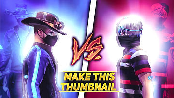 Free Fire Awesome 1v1 Thumbnail Like @namorook  || Free Fire Thumbnail Tutorial - Garena Free Fire