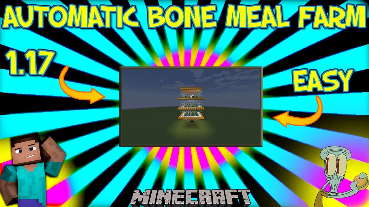 AUTOMATIC BONE MEAL FARM MINECRAFT JAVA 1.17 XXX TENTACTION - YouTube