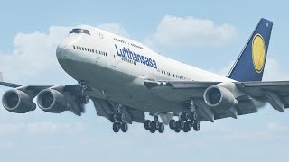 Boeing 747 Bumpy Landing But Close To Perfect | X-Plane 11