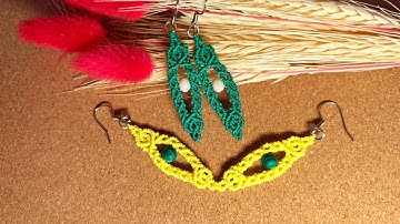 DIY Macrame Earrings | Easy tutorial | Step by step video