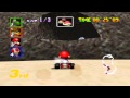 Mario kart 64 musroom cup gameplay