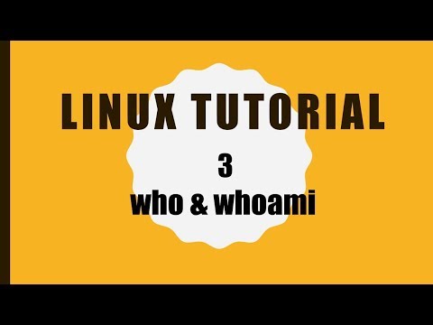 Video: Vem är jag kommandot i Unix med exempel?