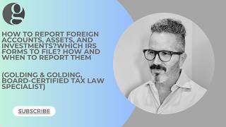 How to Report Offshore Accounts, Assets, & Investments. 3 Main IRS Forms to Know. How & When to File