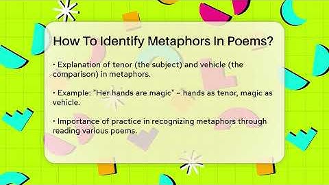 How To Identify Metaphors In Poems? - Tales And Texts