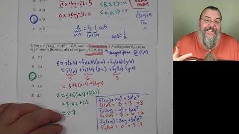 Calc 3, Final walkthrough (Spring 2025)