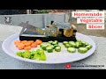 Homemade vegetable slicer || vegetable cutter
