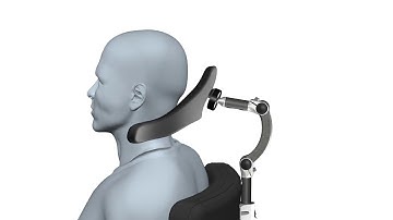 Whitmyer | CONTOURED CRADLE Headrest with LINX Hardware Adj  Animation