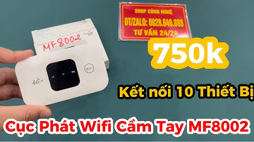 Cục Phát WiFi Mini Cầm Tay MF8002 Giá 750K Pin 6-8h Cho 10 Điện Thoại Kết Nối Cùng Lúc
