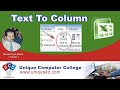 Text to Columns in Excel Sheet