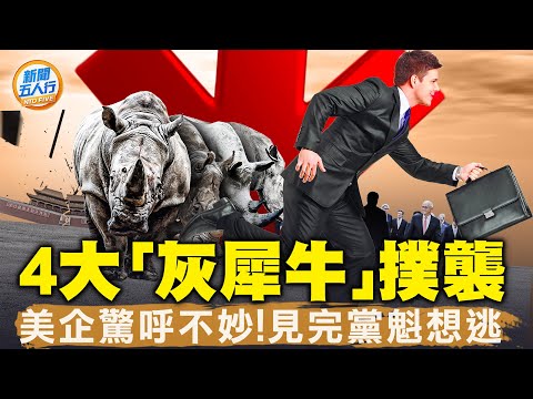 4大“灰犀牛”扑袭中国政经；中国富豪一个举动，透露未来风向；底层悲歌，失业门槛更低了！苹果为了中国市场，要“自毁长城”？见了党魁，美企惊呼大事不妙！#新闻五人行