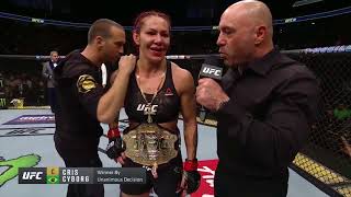 UFC 219: Cris Cyborg - Octagon Interview