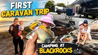 First caravan trip - Black Rocks NSW