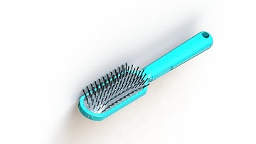 Solidworks 2016 - Comb hair.