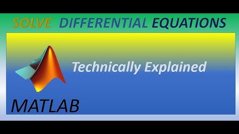 Solving Differential Equations in MATLAB