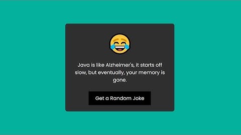 Create a Random Joke Generator with HTML CSS and JavaScript
