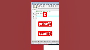 C printf() scanf()
