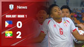 HIGHLIGHT BABAK 1: Filipina 0-2 Myanmar | ASEAN Championship Hyundai Cup 2026