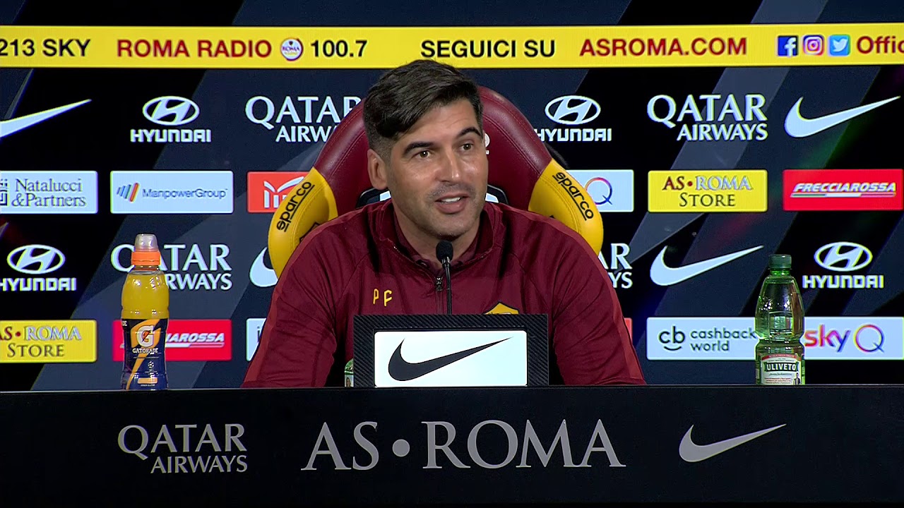 FIORENTINA ROMA Fonseca Conferenza pre gara 19 12 2019 - YouTube