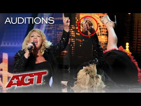 Comedian Pulls Out Burger And Fries From Bra, Feeds The Judges - America&#039;s Got Talent 2019