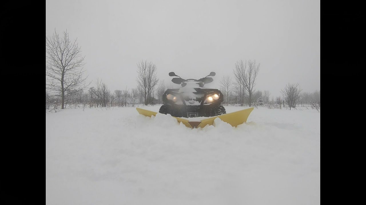 CanAm ATV snow plows with 