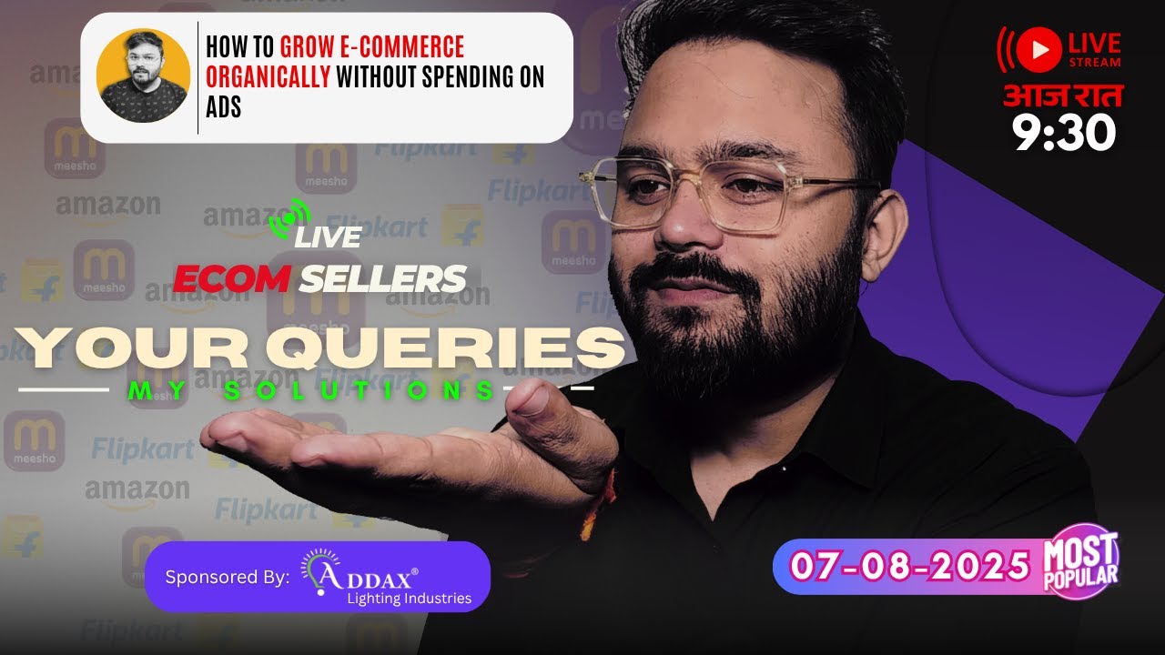 How to increase Organic sales on Meesho & Flipkart on Ecommerce |Daily Live Seller Query Meet