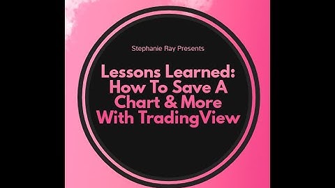 How To Save A Chart & More With TradingView