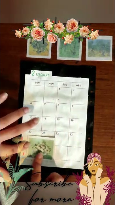 February Plan with ME | Letters and flowers theme #bulletjournal #bujo #february #journaling #shorts