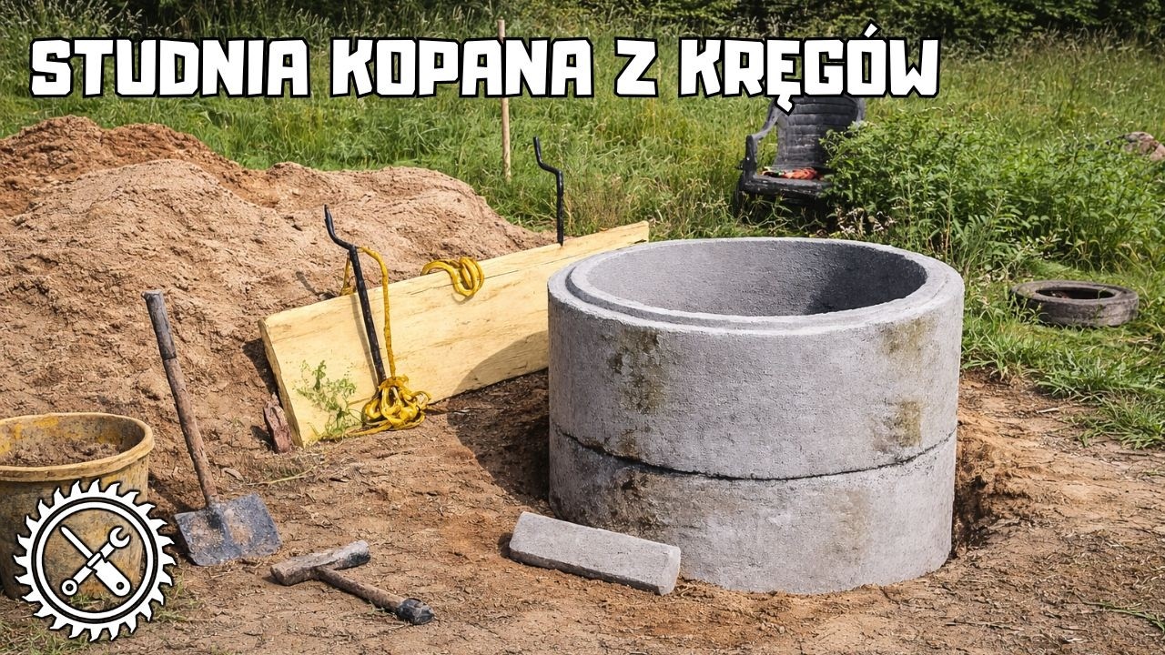 Studnia kopana z kręgów betonowych - Jak samodzielnie wykopać studnię