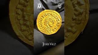 Moneda sueva de oro. Una pieza RARÍSIMA con una leyenda muy interesante. Moneda de Galicia