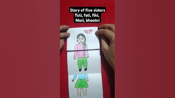 story of five sisters//tuti, futi, fiki, mari, bhootni#art #comedy #drawing #subscribe