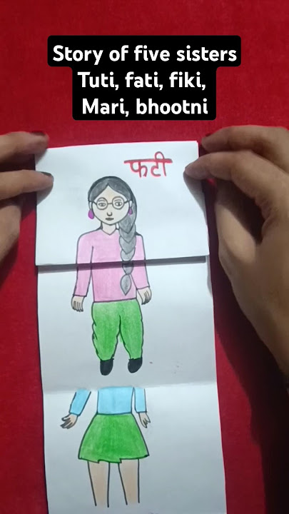 story of five sisters//tuti, futi, fiki, mari, bhootni#art #comedy #drawing #subscribe