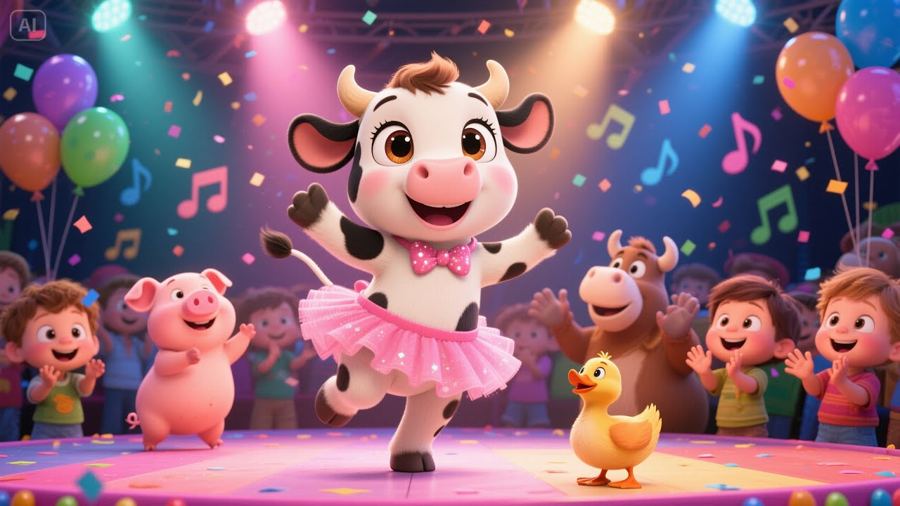 Baby Mo Mo Big Dance Show 💃🎉 | Fun Kids Dance Song | Playful Nursery Rhyme