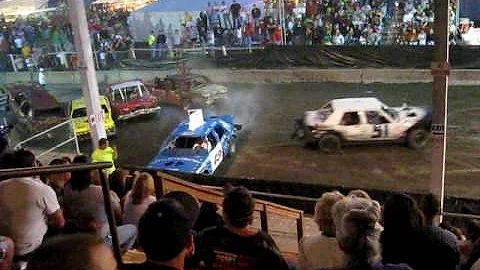 Wade Zirkle Drives in the Demolition Derby