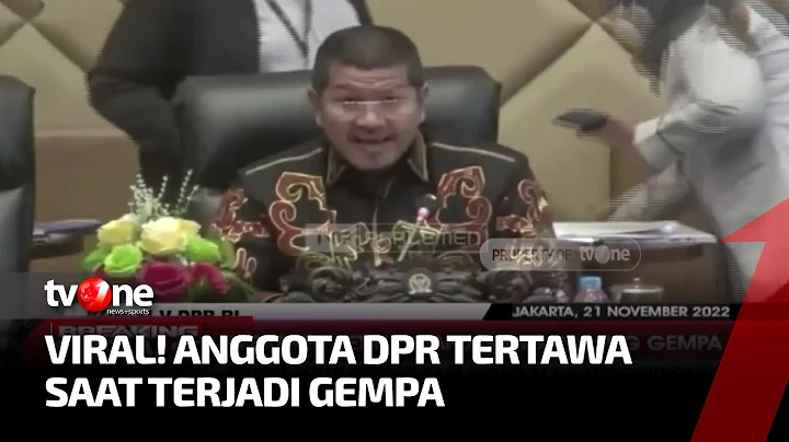 Anggota DPR Roberth Rouw Tertawa saat Gempa Cianju...