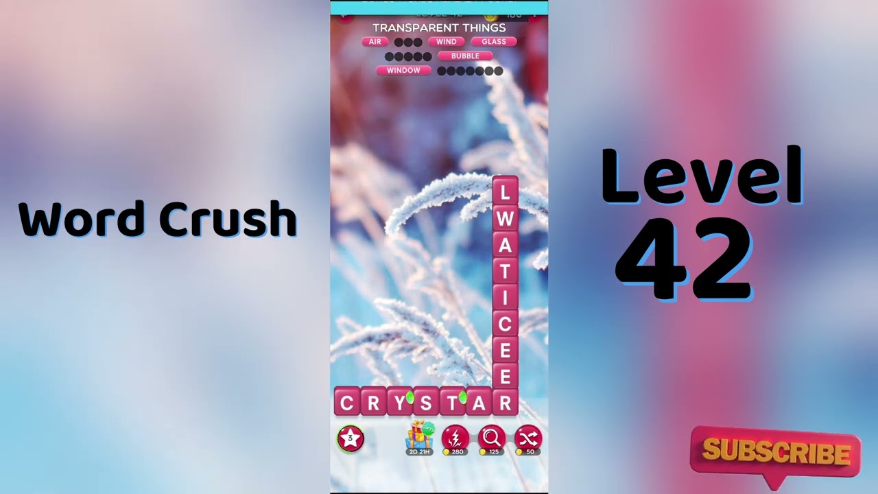 Word Crush Level 42 Answers | Fun Puzzle Game | Solution Guruji