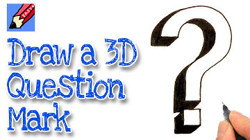 How to draw a 3D Question Mark Real Easy