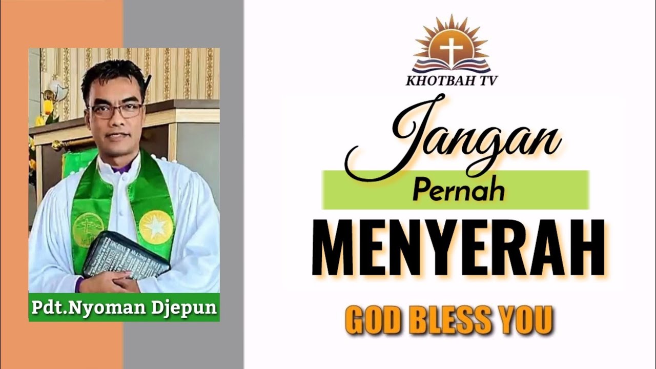 Perempuan Kanaan Yang Percaya - Matius 15:21-28 | Pdt.Nyoman Djepun