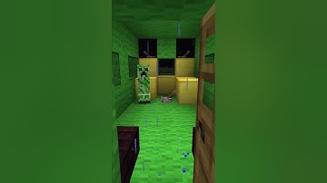Minecraft CREEPER TRAIN TRAP! #shorts