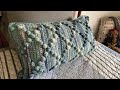 Crochet Bobble Textures Pillow Pattern | EASY | The Crochet Crowd