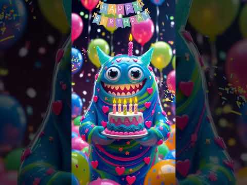 Slime Birthday Surprise! #birthday #happybirthdaysong #Slime