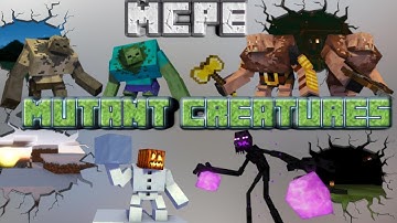 Mutant Creatures V3.1 For Mcpe/Bedrock Edition For 1.18/1.17