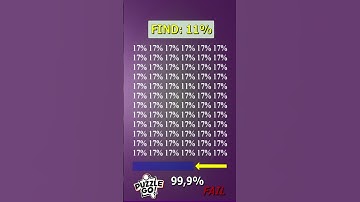 Find 11% where? | Brain Teaser IQ Test #shorts #different #puzzles #opticalillusion #quiz