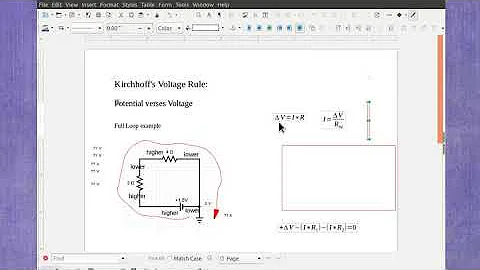 Kirchhoff' Voltage rule: single loop