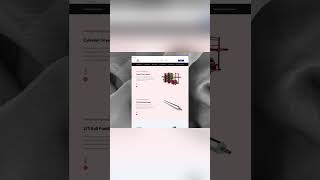 Textile web design | UI/UX design